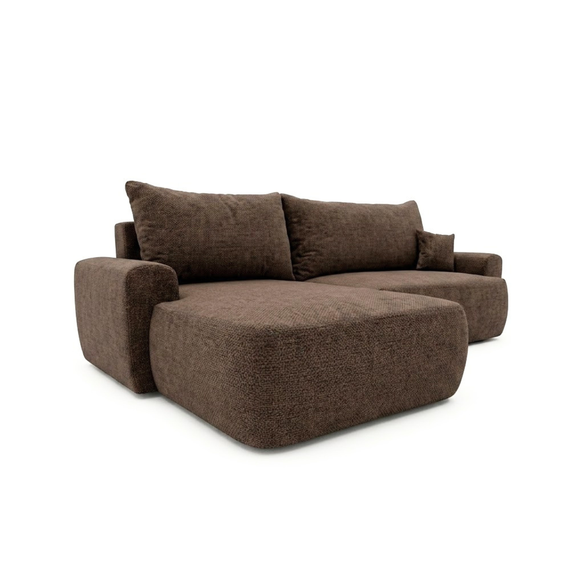 Minkštas kampas ODEA su miego funkcija – ARAGON 26 – kairinis kampas – vaizdas kitu kampu #spalva_aragon 26