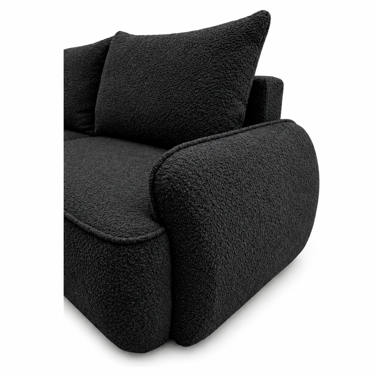 Minkštas kampas OVELLA su miego funkcija – CORAL 60 – kairinis kampas – apmušalų detalė #spalva_coral 60