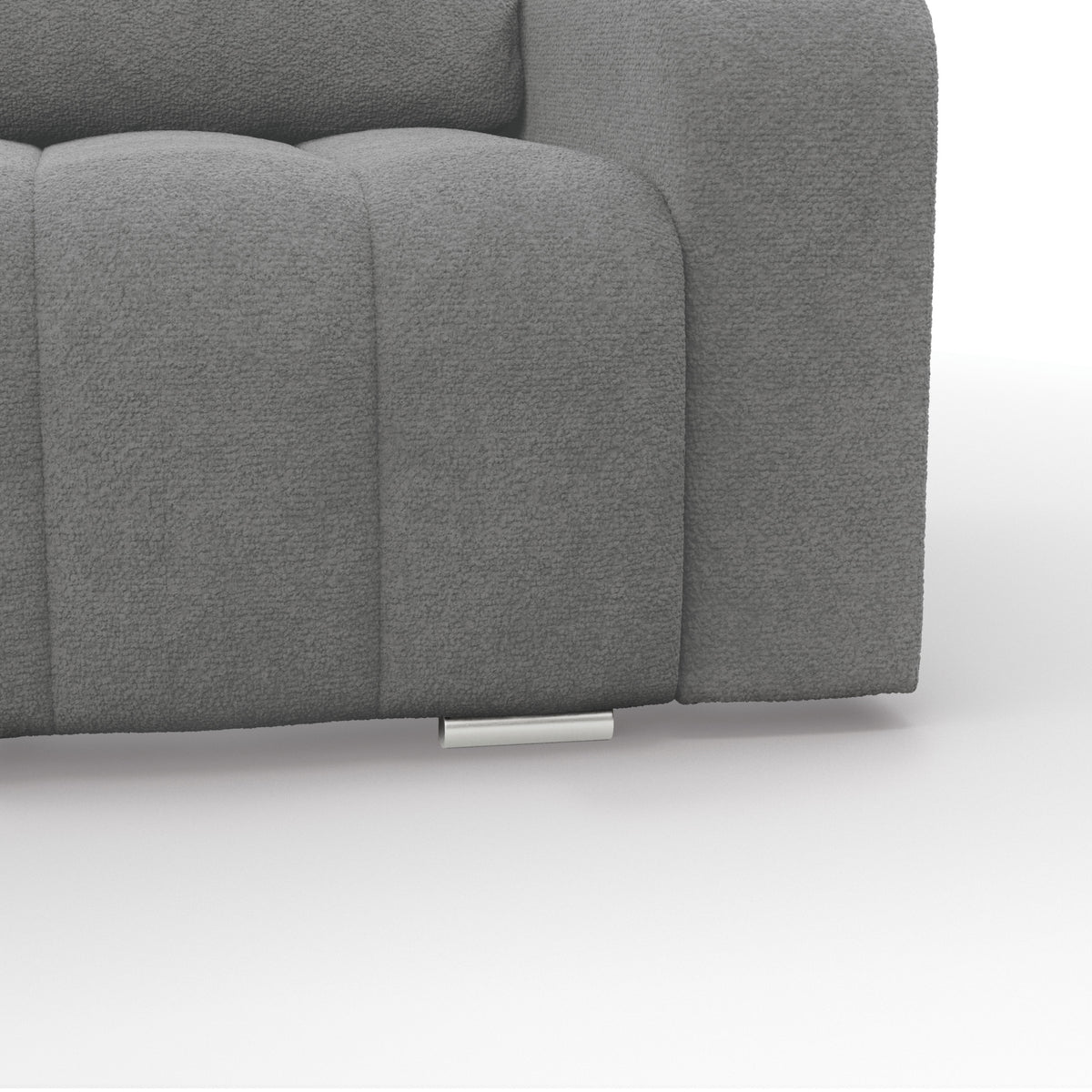 Sofa-lova ABRIELLE – ABRIAMO 07 · Pilka – apmušalų ir konstrukcijos detalė #spalva_abriamo 07 · pilka