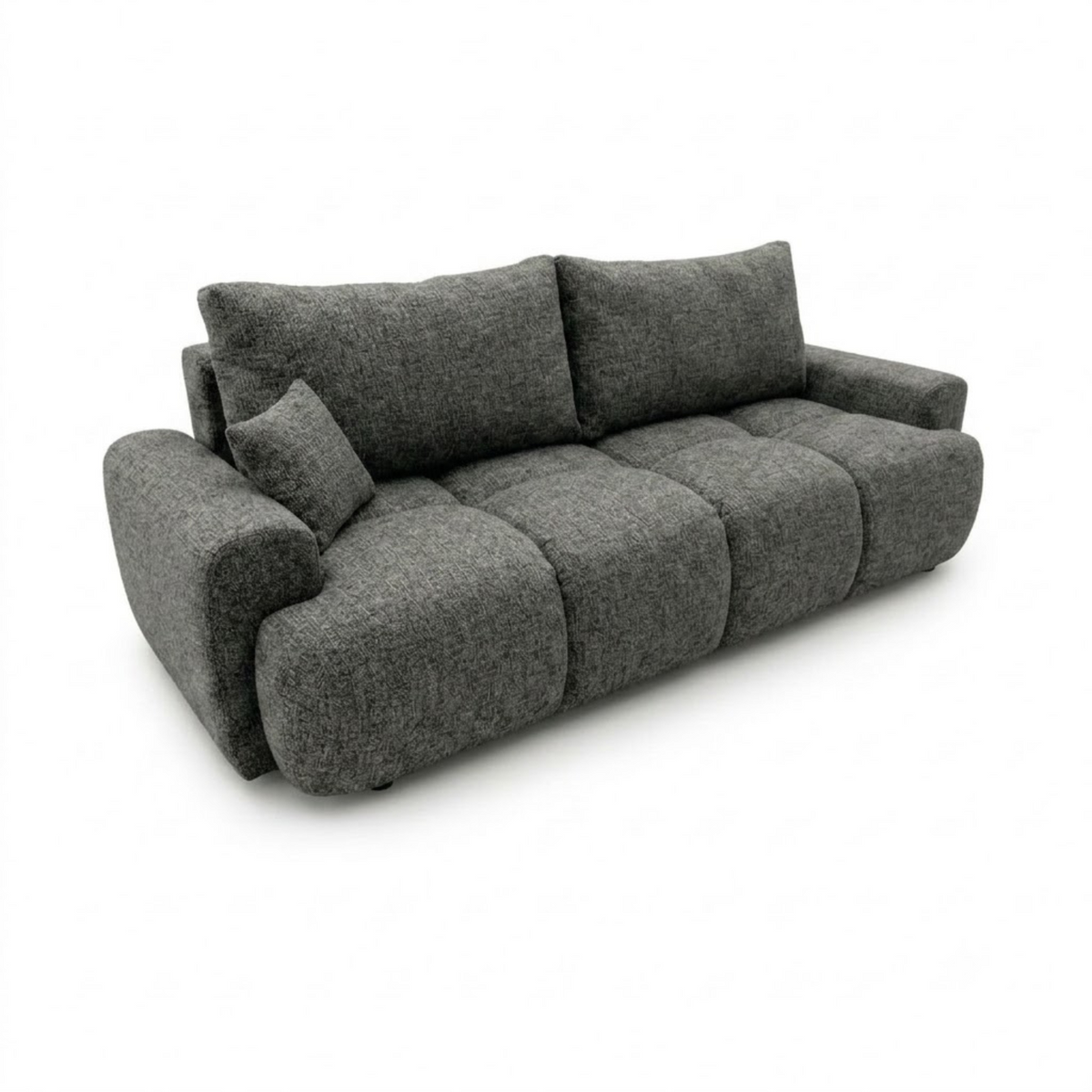 Sofa-lova BALIMO – BELLA 20 · Tamsiai pilka – bendras vaizdas kitu kampu #spalva_bella 20 · tamsiai pilka