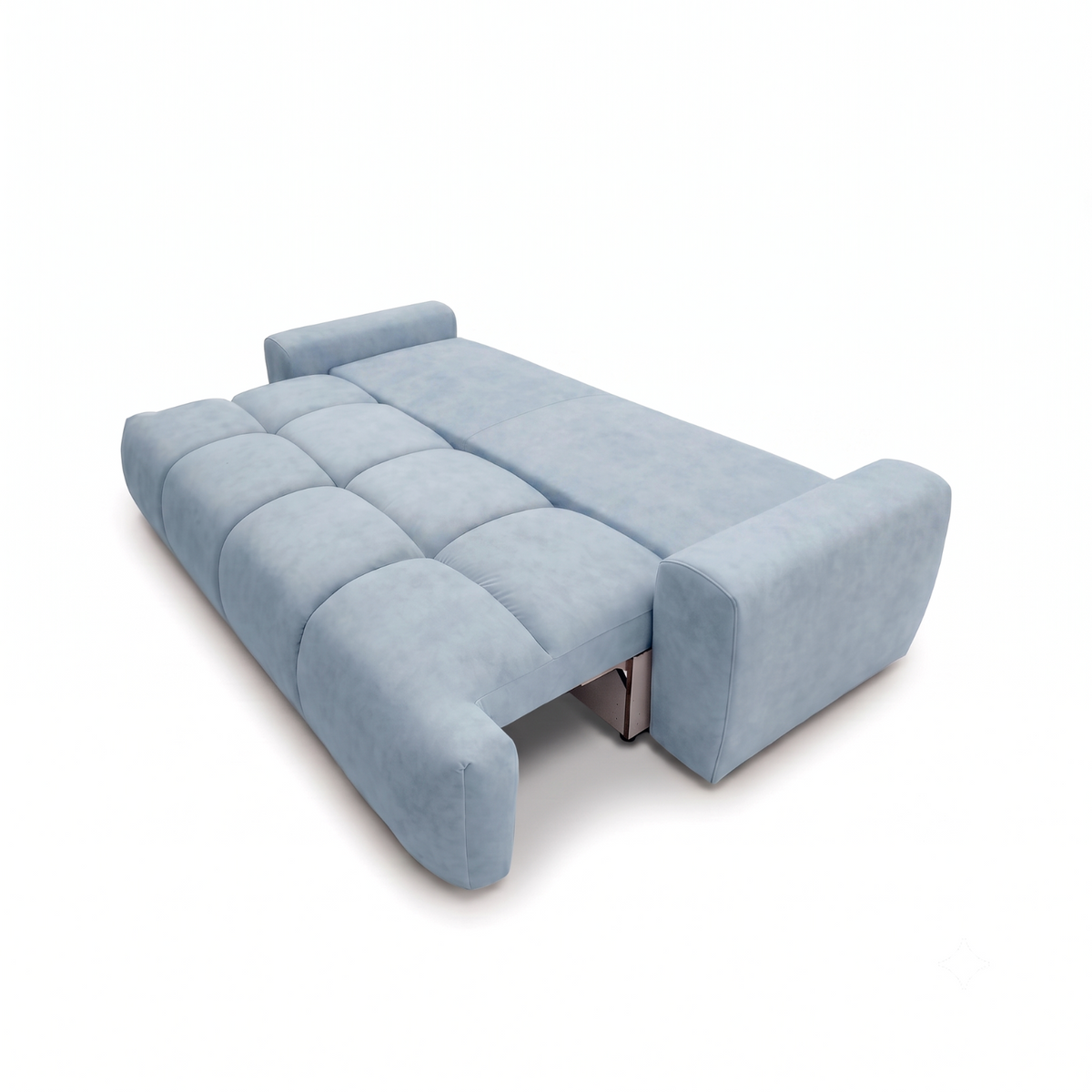 Sofa-lova BALIMO – CLOUD 71 · Šviesiai mėlyna – išskleista miegamoji dalis #spalva_cloud 71 · šviesiai mėlyna