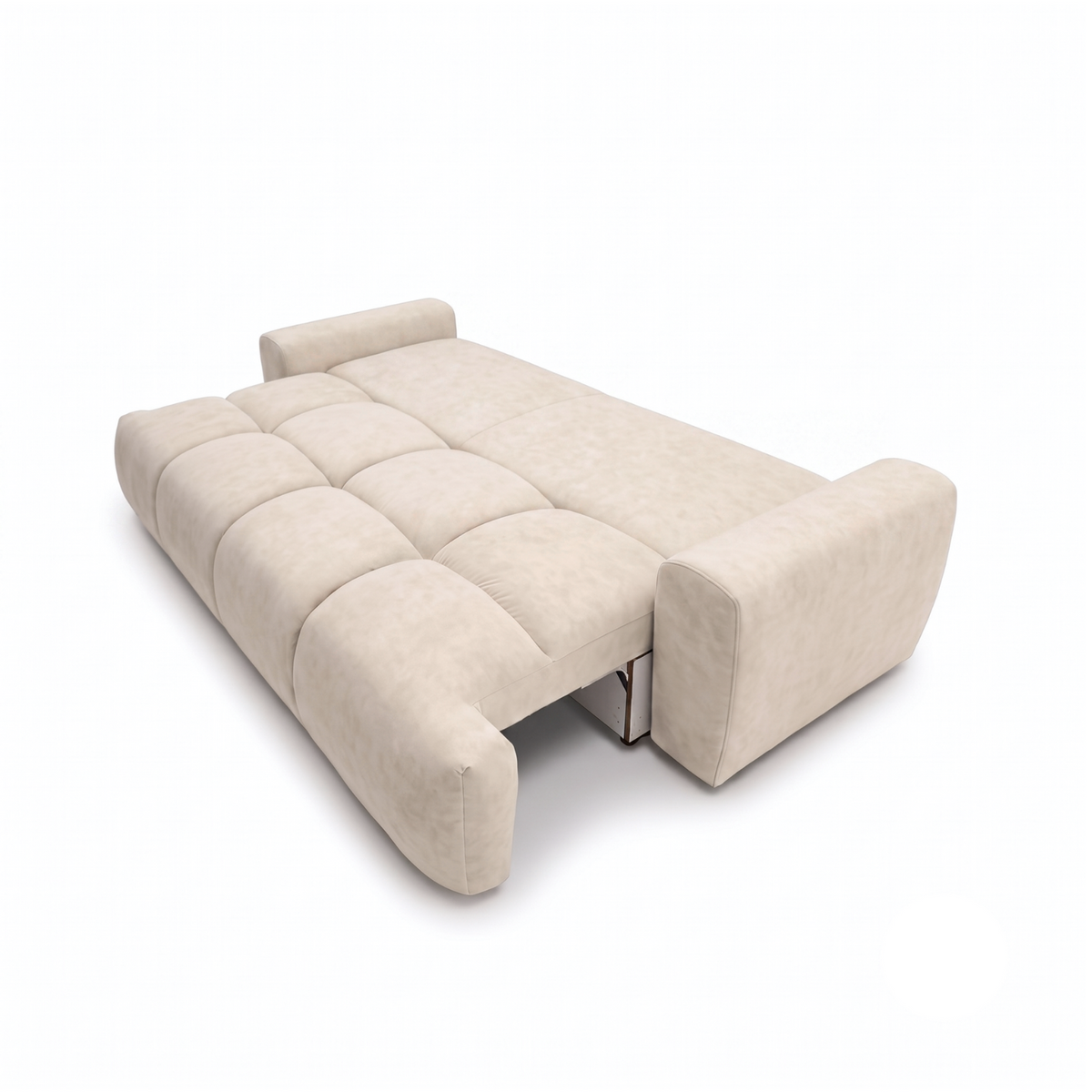 Sofa-lova BALIMO – CLOUD 03 · Smėlio – išskleista miegamoji dalis #spalva_cloud 03 · smėlio