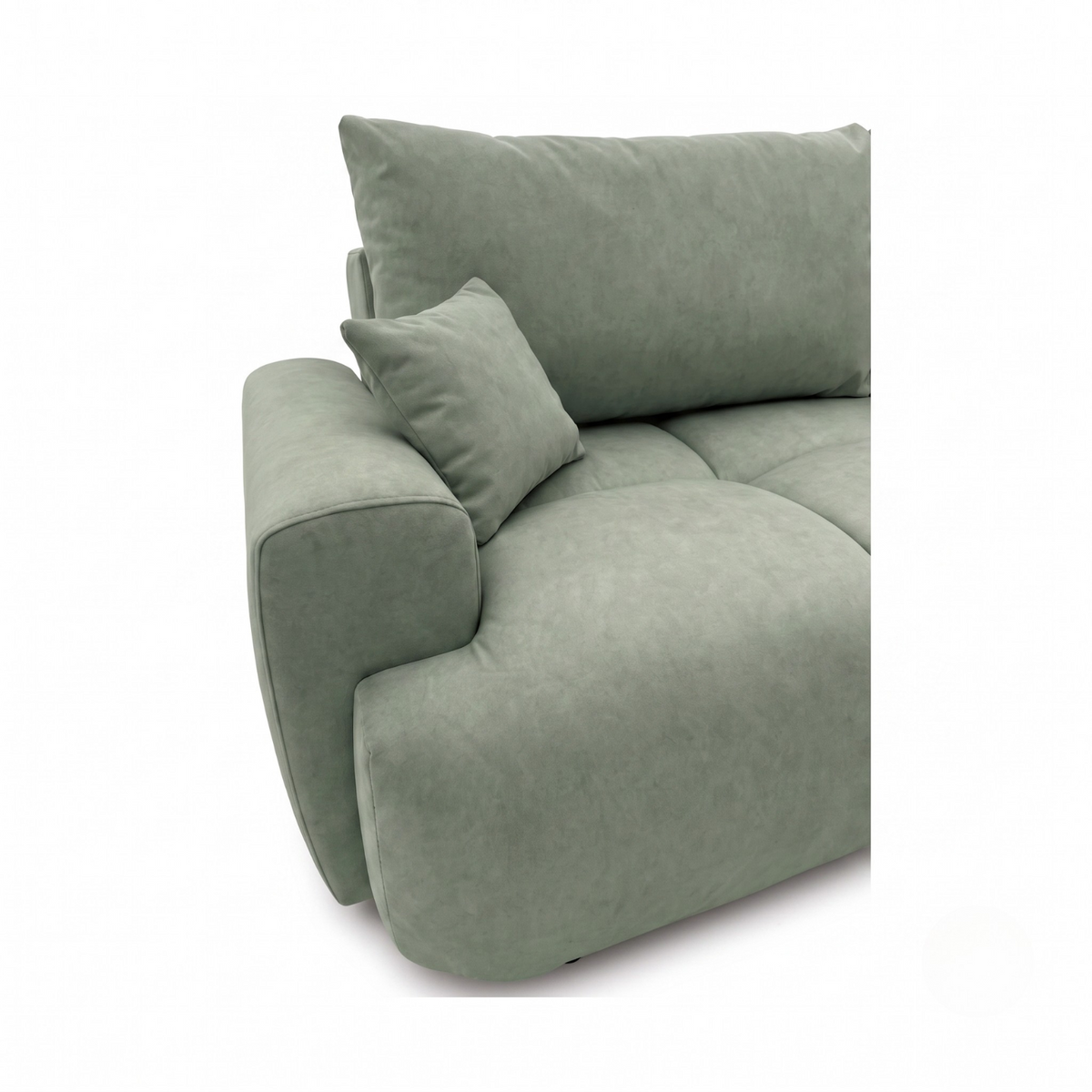 Sofa-lova BALIMO – CLOUD 33 · Šviesiai žalia – apmušalų ir konstrukcijos detalė #spalva_cloud 33 · šviesiai žalia
