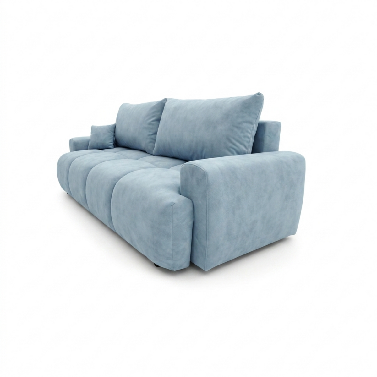 Sofa-lova BALIMO – CLOUD 71 · Šviesiai mėlyna – bendras vaizdas kitu kampu #spalva_cloud 71 · šviesiai mėlyna