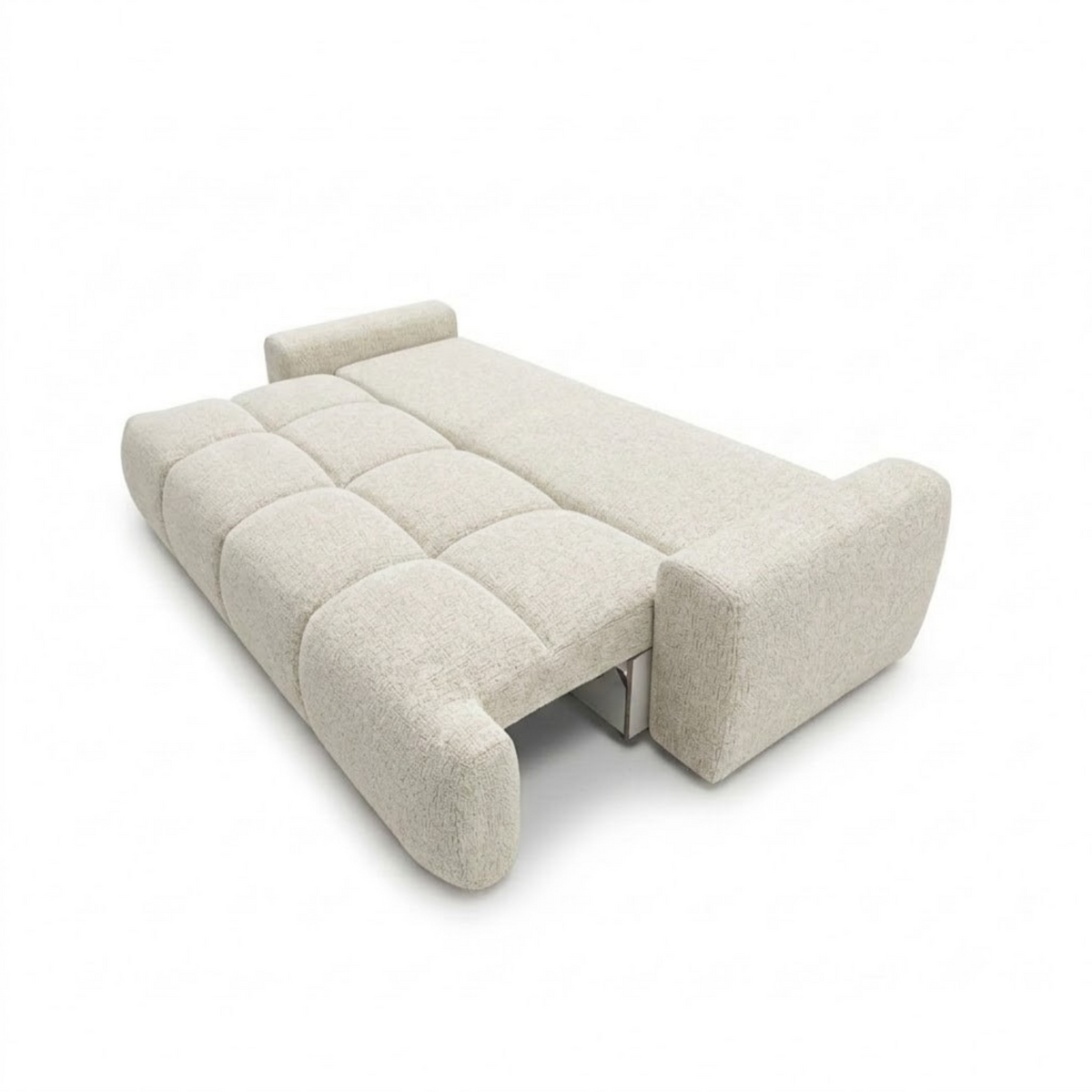 Sofa-lova BALIMO – BELLA 5 · Smėlio – išskleista miegamoji dalis #spalva_bella 5 · smėlio