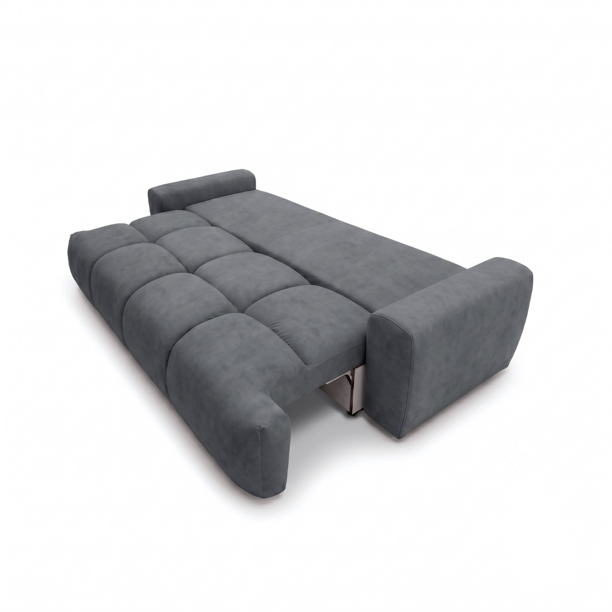 Sofa-lova BALIMO – CLOUD 91 · Tamsiai pilka – išskleista miegamoji dalis #spalva_cloud 91 · tamsiai pilka
