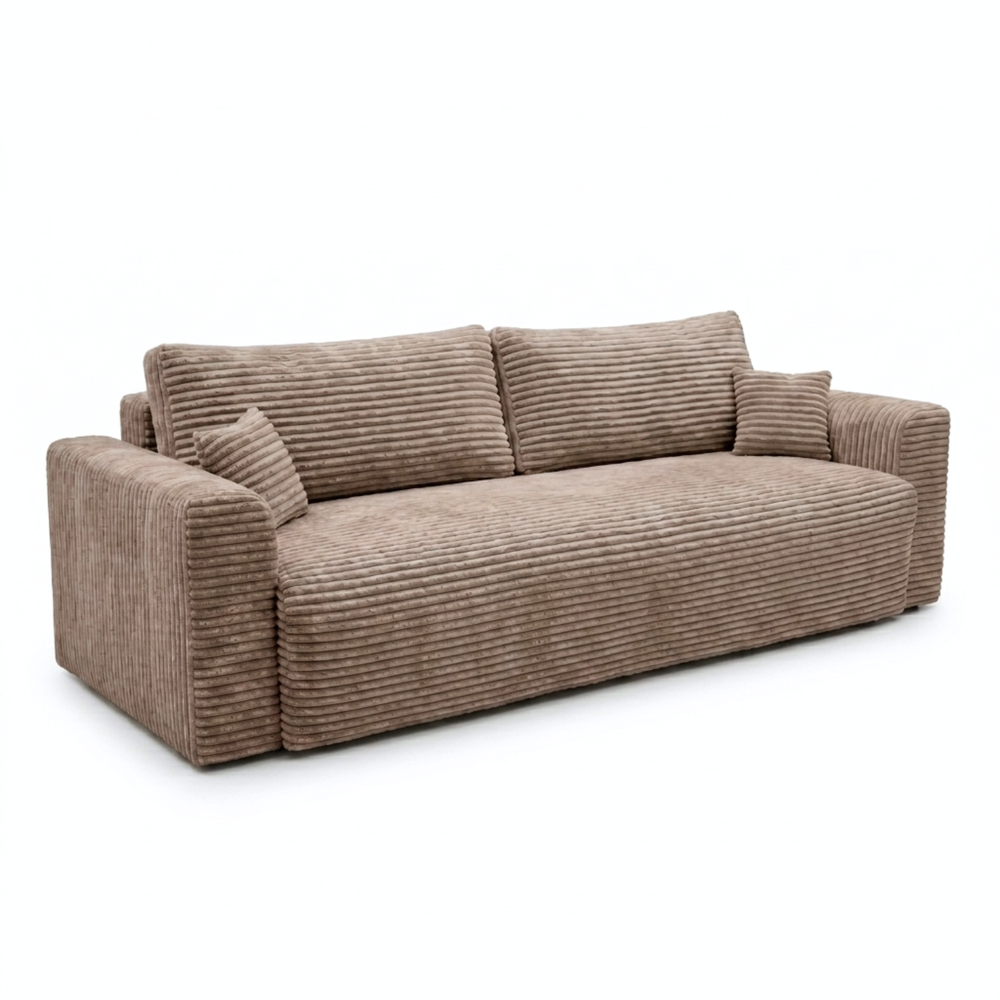 Sofa CALIDA – TILIA 17 · Šviesiai ruda – bendras vaizdas kitu kampu #spalva_tilia 17 · šviesiai ruda