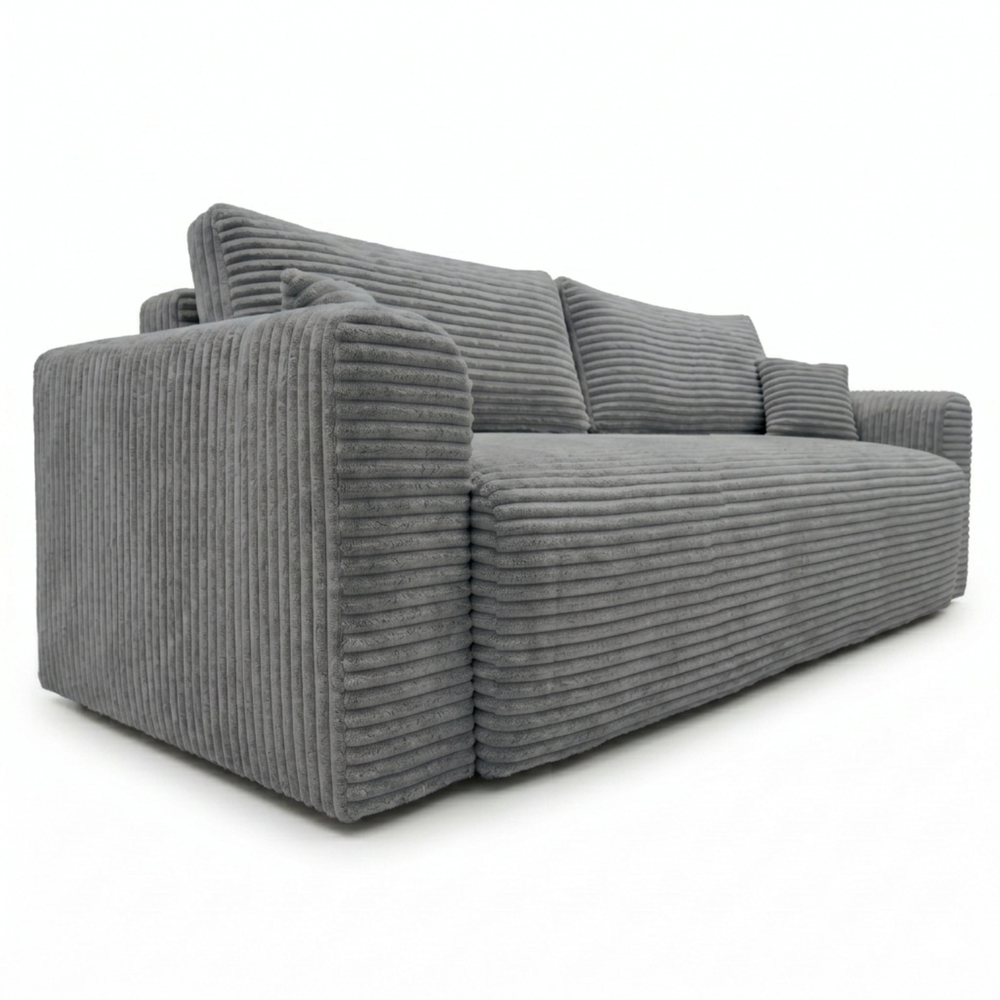 Sofa CALIDA – TILIA 90 · Tamsiai pilka – bendras vaizdas kitu kampu #spalva_tilia 90 · tamsiai pilka