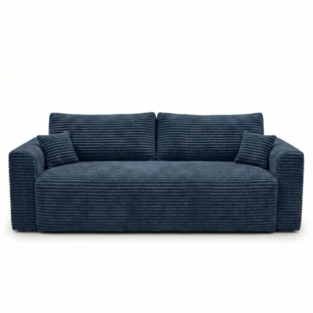 Sofa CALIDA – TILIA 77 · Tamsiai mėlyna – vaizdas iš priekio #spalva_tilia 77 · tamsiai mėlyna