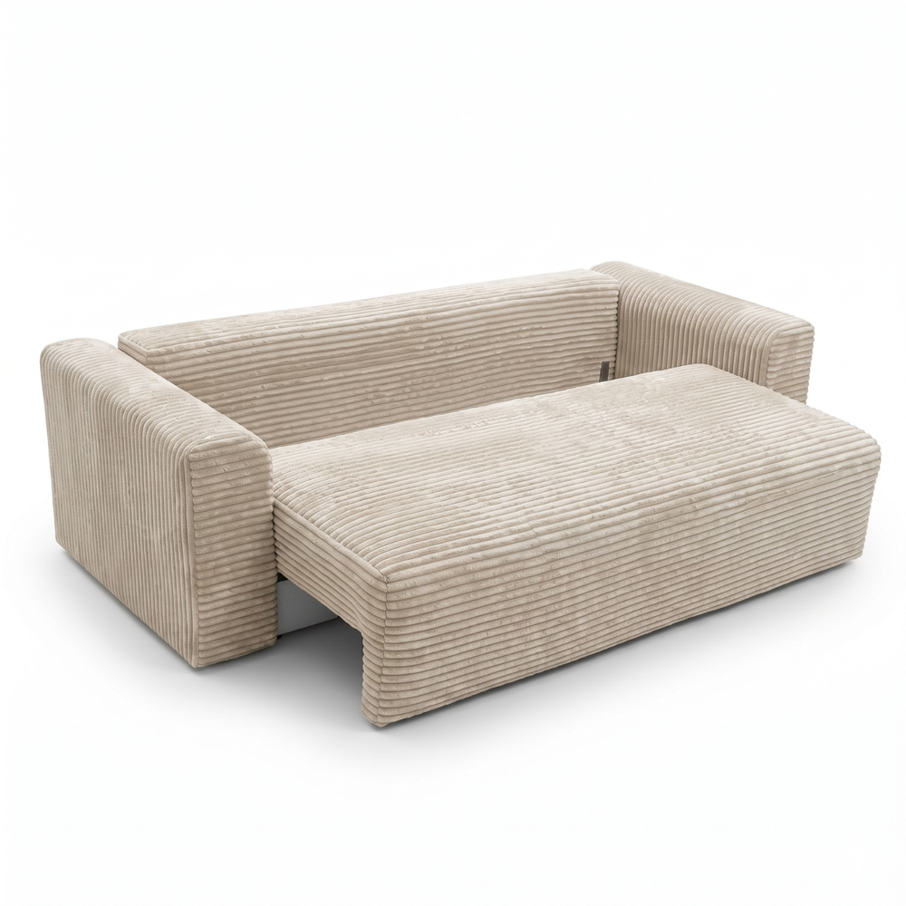 Sofa CALIDA – TILIA 03 · Smėlio – išskleidimo funkcija #spalva_tilia 03 · smėlio