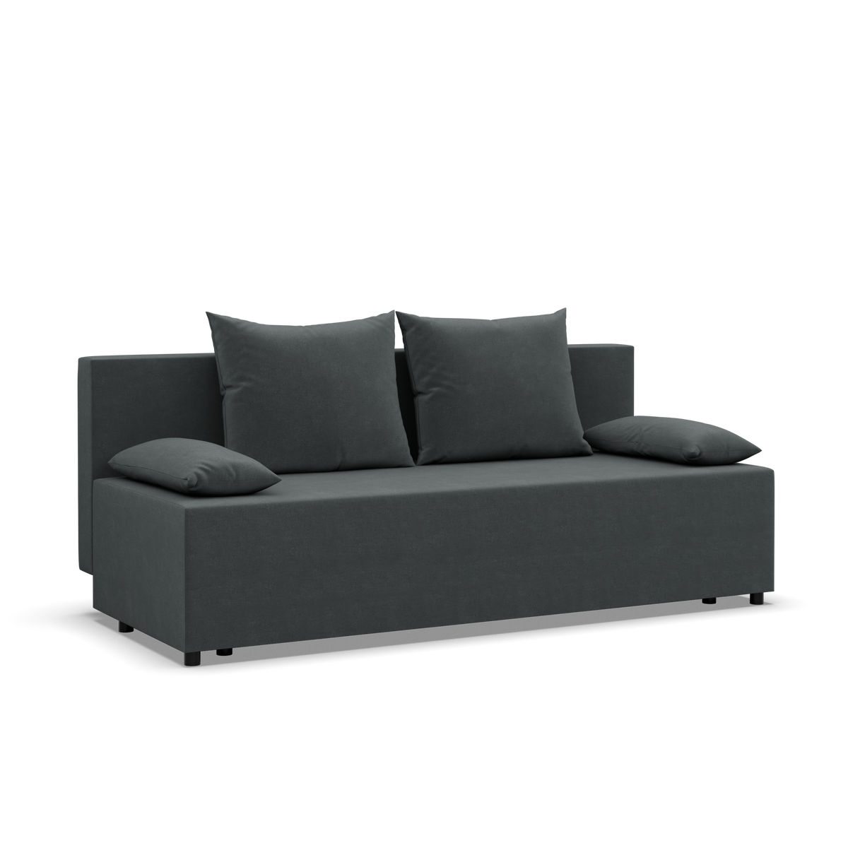Sofa-lova FERMO – KRONOS 34 · Tamsiai pilka – bendras vaizdas kitu kampu #spalva_kronos 34 · tamsiai pilka