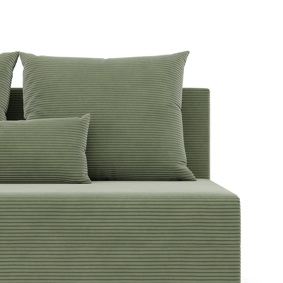 Sofa-lova FERMO – POSO 047 · Šviesiai žalia – apmušalų ir konstrukcijos detalė #spalva_poso 047 · šviesiai žalia