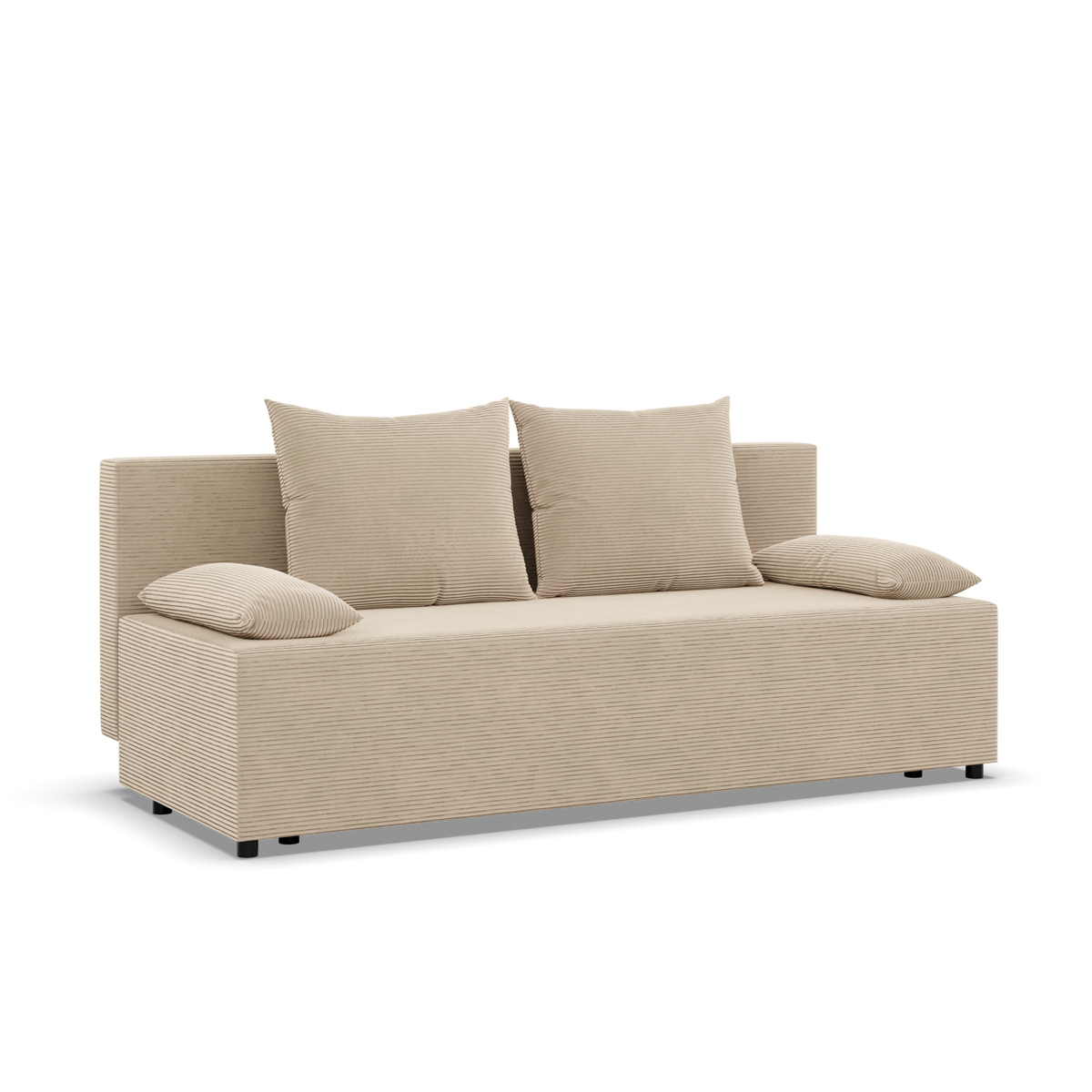 Sofa-lova FERMO – POSO 100 · Kreminė – bendras vaizdas kitu kampu #spalva_poso 100 · kreminė