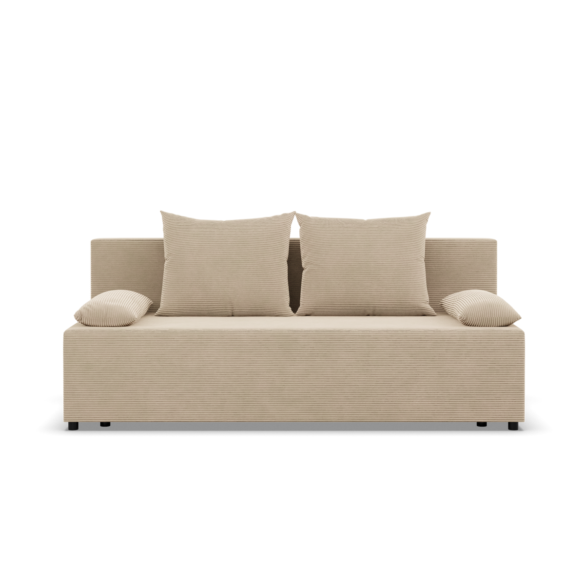 Sofa-lova FERMO – POSO 100 · Kreminė – vaizdas iš priekio #spalva_poso 100 · kreminė