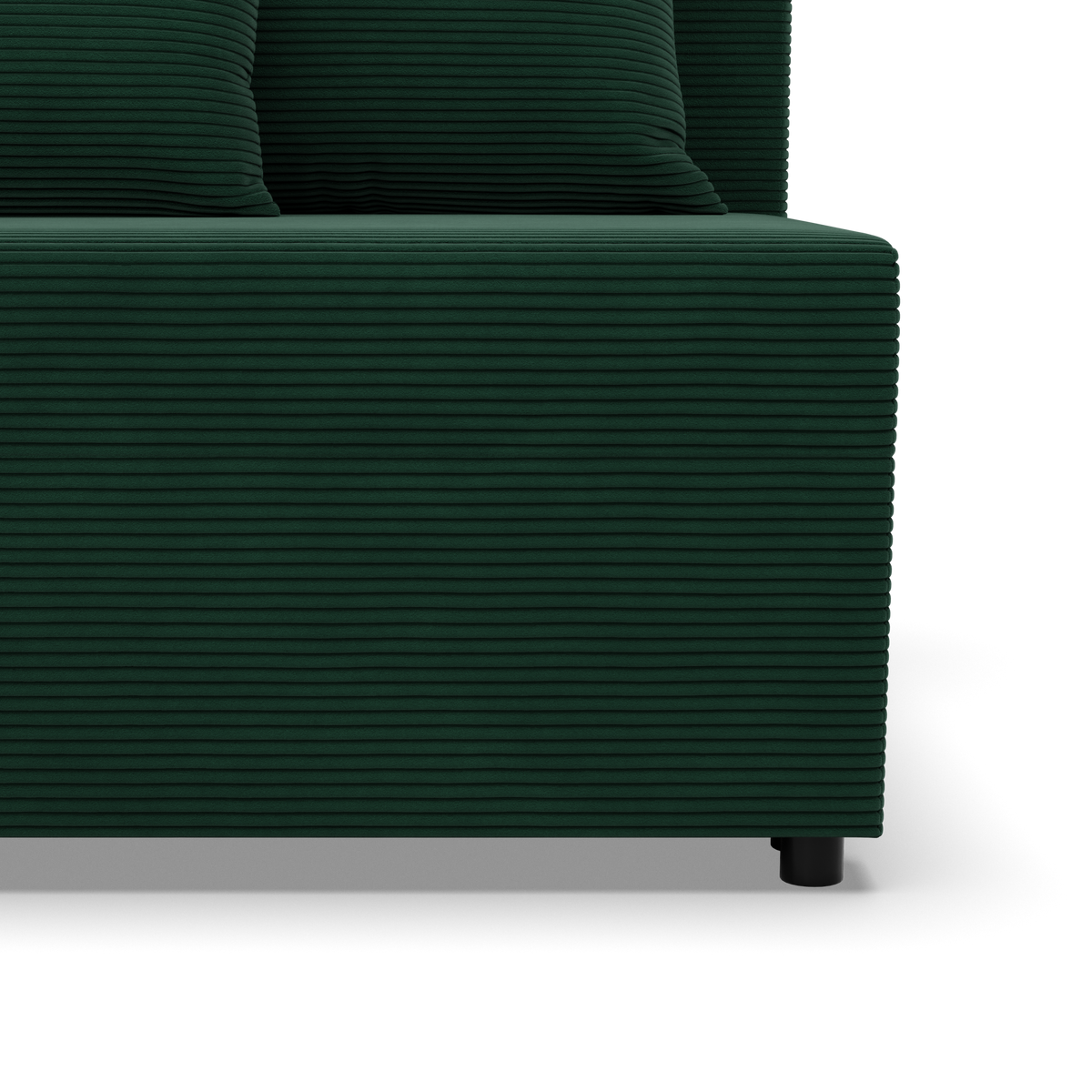 Sofa-lova FERMO – POSO 014 · Butelio žalia – apmušalų ir konstrukcijos detalė #spalva_poso 014 · butelio žalia