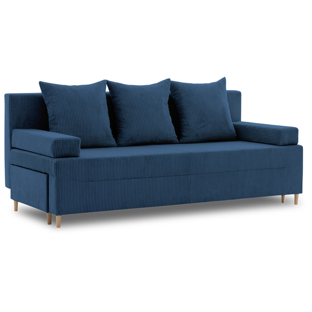 Sofa-lova FIREZE – POSO 005 · Tamsiai mėlyna – bendras vaizdas kitu kampu #spalva_poso 005 · tamsiai mėlyna