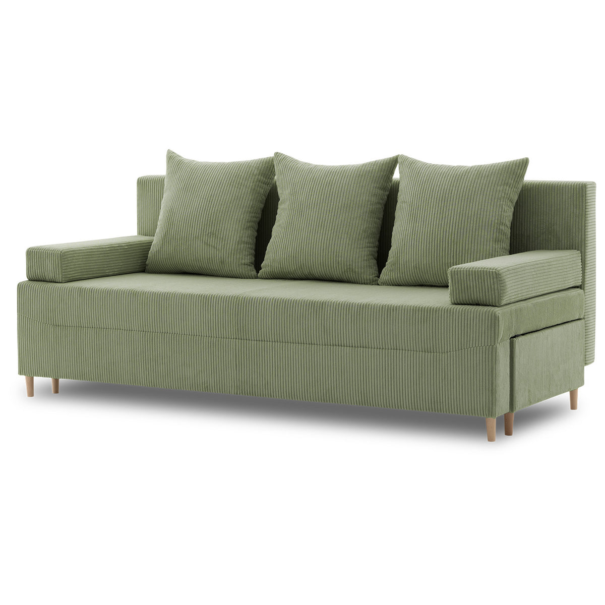 Sofa-lova FIREZE – POSO 047 · Alyvuogių – bendras vaizdas kitu kampu #spalva_poso 047 · alyvuogių