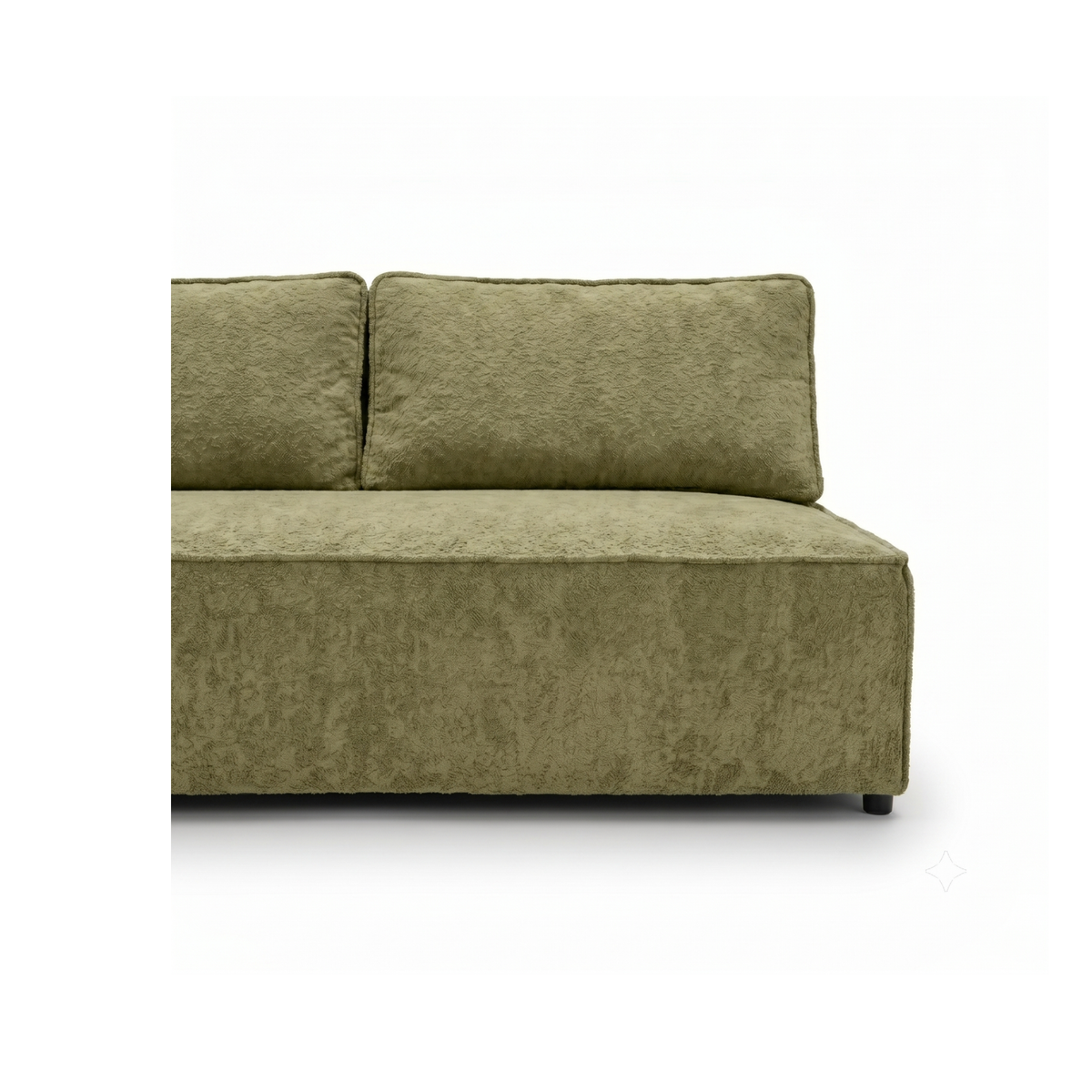 Sofa-lova FORANO – MONTE 35 · Žalia – apmušalų ir konstrukcijos detalė #spalva_monte 35 · žalia