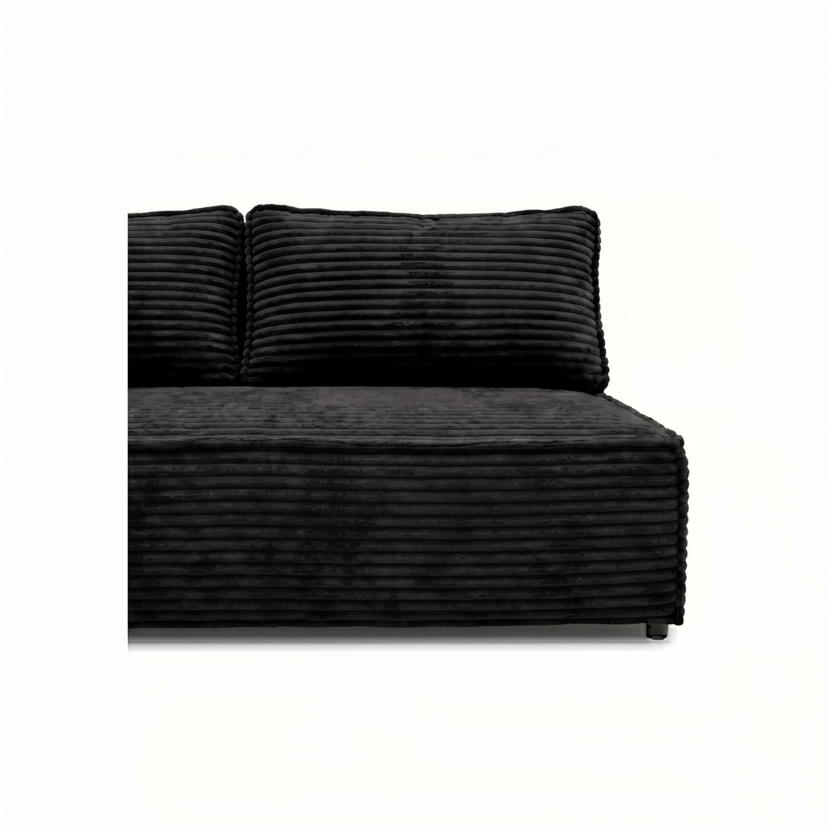 Sofa-lova FORANO – TILIA 100 · Juoda – apmušalų ir konstrukcijos detalė #spalva_tilia 100 · juoda