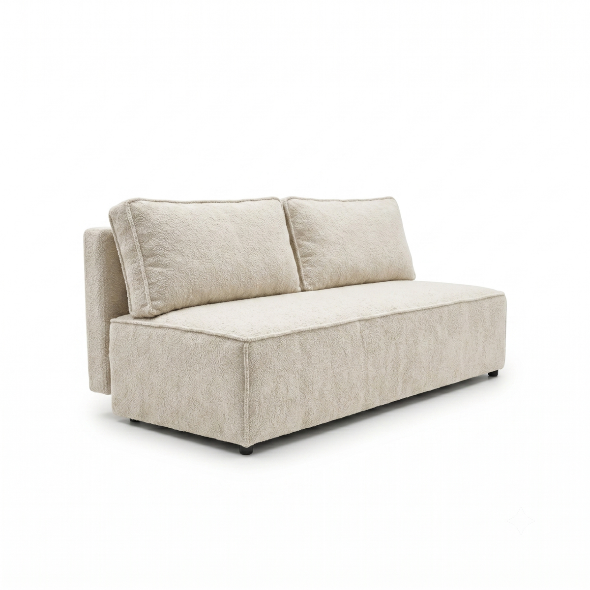 Sofa-lova FORANO – MONTE 03 · Smėlio – bendras vaizdas kitu kampu #spalva_monte 03 · smėlio