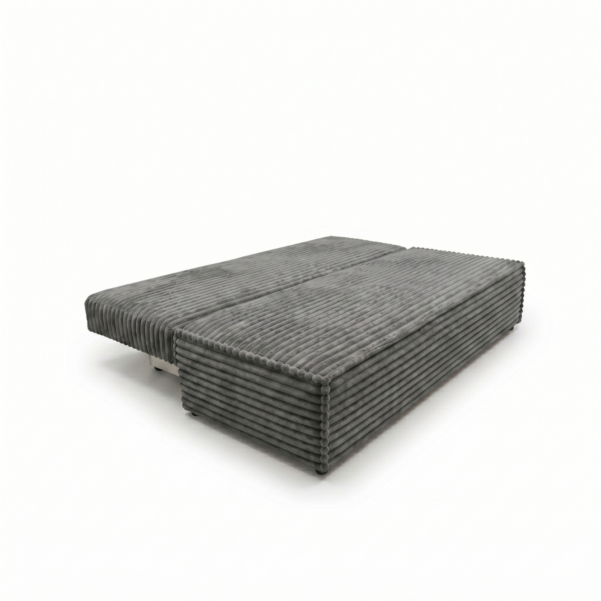 Sofa-lova FORANO – TILIA 90 · Tamsiai pilka – išskleista miegamoji dalis #spalva_tilia 90 · tamsiai pilka