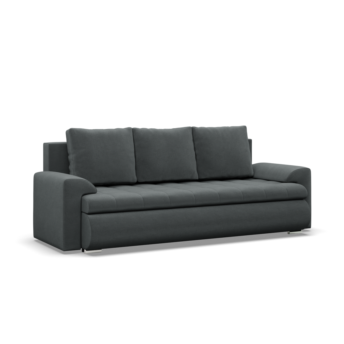 Sofa FORESTA – KRONOS 34 · Tamsiai pilka – bendras vaizdas kitu kampu #spalva_kronos 34 · tamsiai pilka