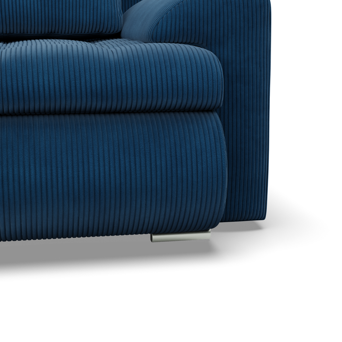 Sofa FORESTA – POSO 005 · Tamsiai mėlyna – apmušalų ir konstrukcijos detalė #spalva_poso 005 · tamsiai mėlyna