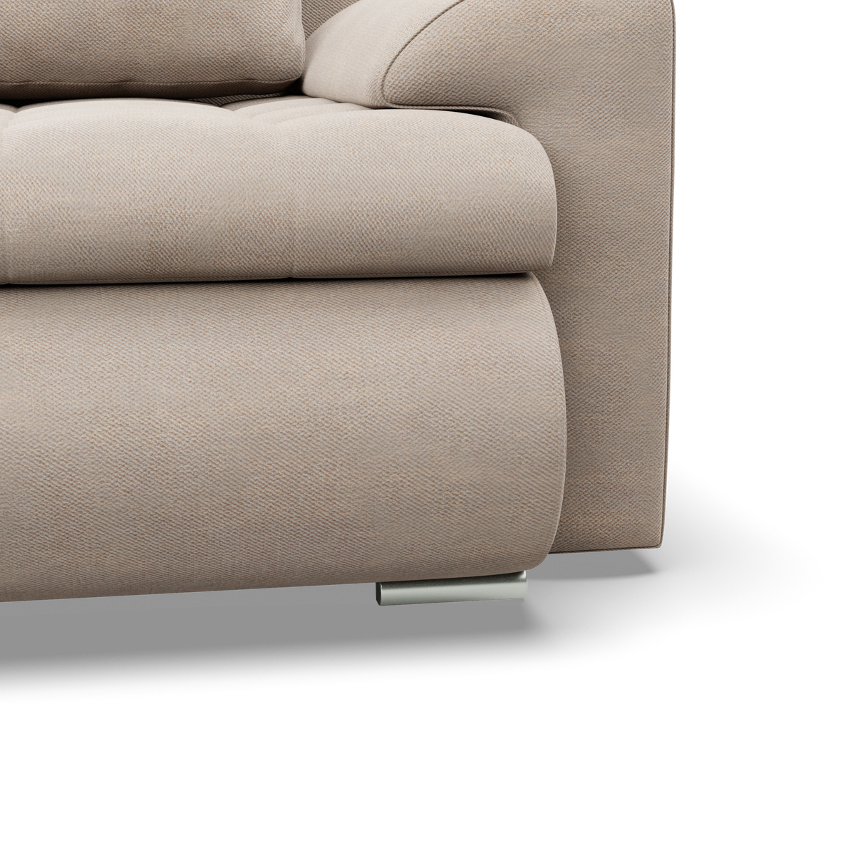 Sofa FORESTA – PAROS 02 · Smėlio – apmušalų ir konstrukcijos detalė #spalva_paros 02 · smėlio