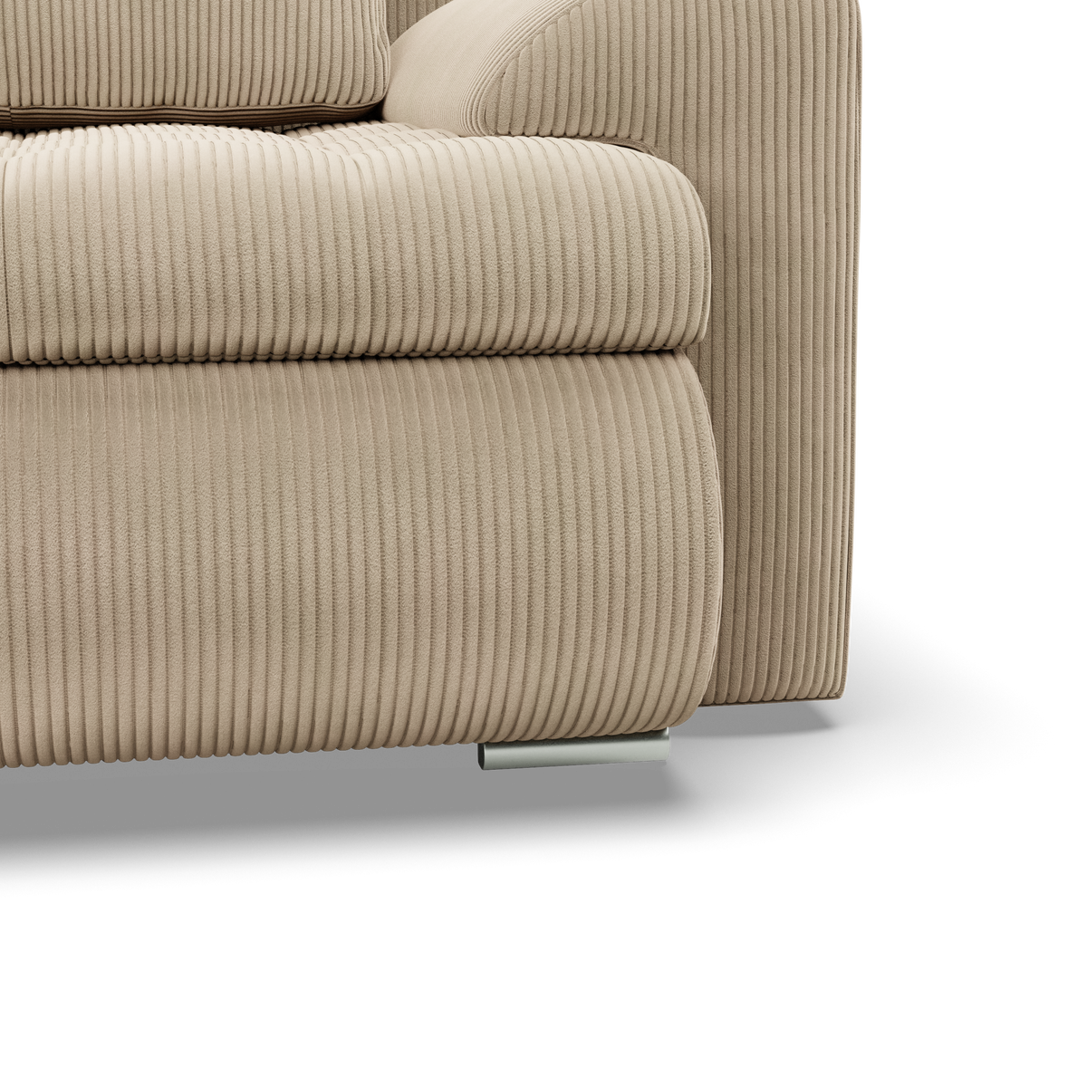 Sofa FORESTA – POSO 100 · Smėlio – apmušalų ir konstrukcijos detalė #spalva_poso 100 · smėlio
