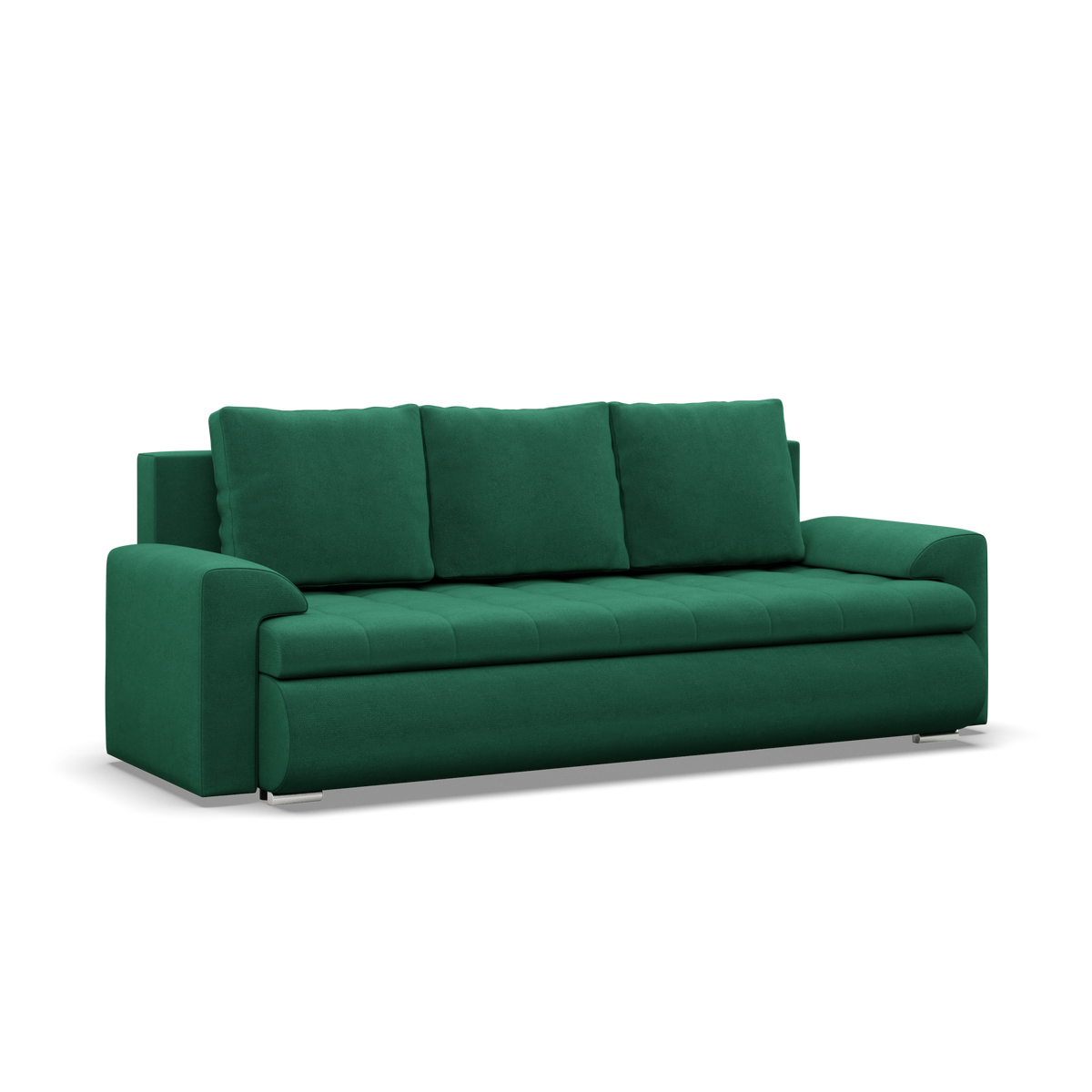 Sofa FORESTA – KRONOS 19 · Butelio žalia – bendras vaizdas kitu kampu #spalva_kronos 19 · butelio žalia