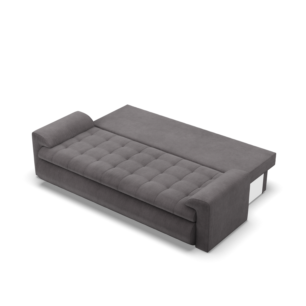 Sofa FORESTA – POSO 022 · Tamsiai pilka – išskleista miegamoji dalis #spalva_poso 022 · tamsiai pilka