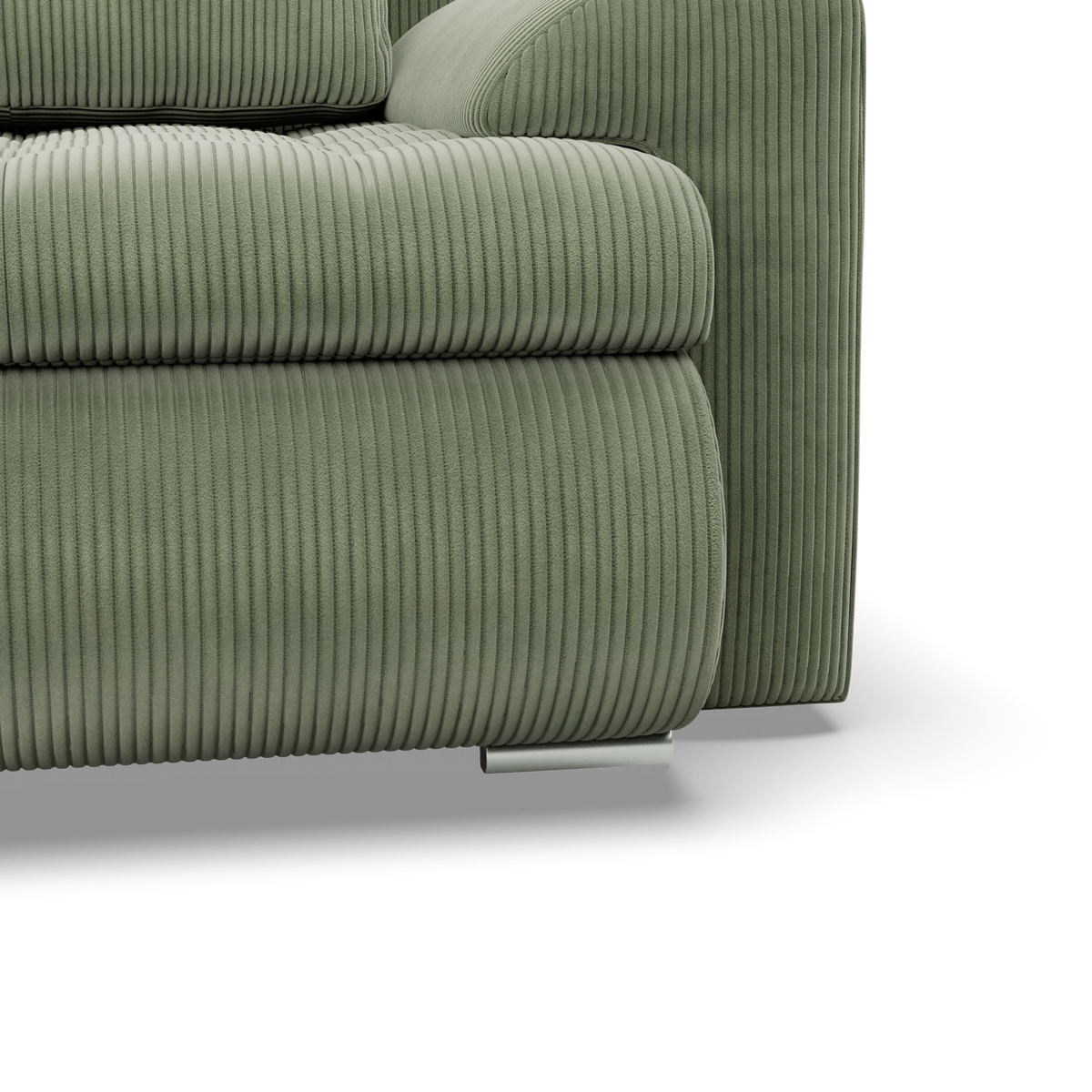Sofa FORESTA – POSO 047 · Šviesiai žalia – apmušalų ir konstrukcijos detalė #spalva_poso 047 · šviesiai žalia