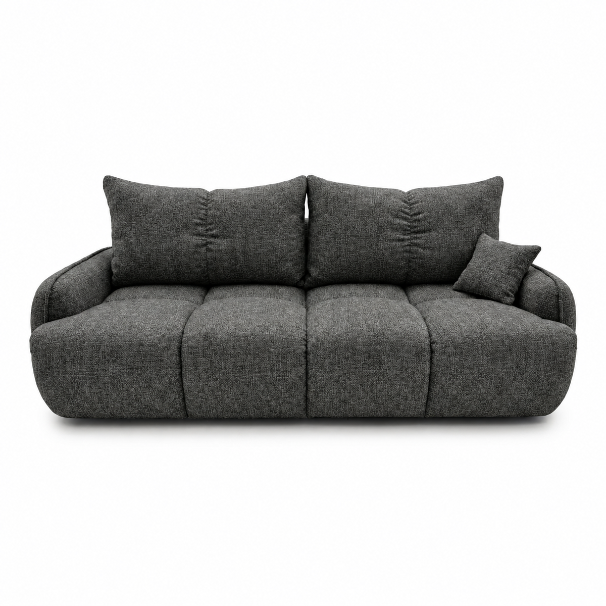 Sofa-lova LOBINO – BELLA 20 · Tamsiai pilka – vaizdas iš priekio #spalva_bella 20 · tamsiai pilka