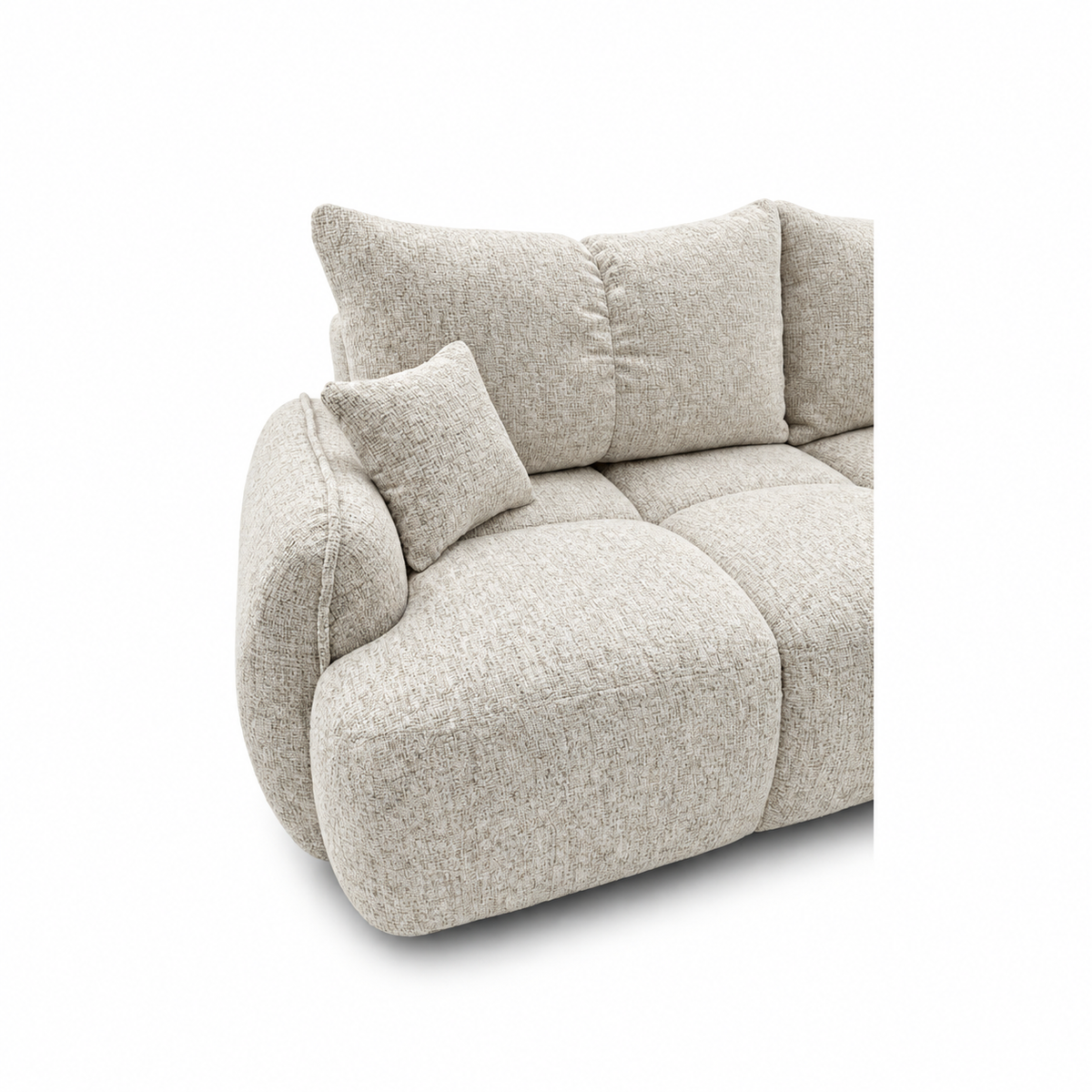 Sofa-lova LOBINO – BELLA 05 · Smėlio – apmušalų ir konstrukcijos detalė #spalva_bella 05 · smėlio