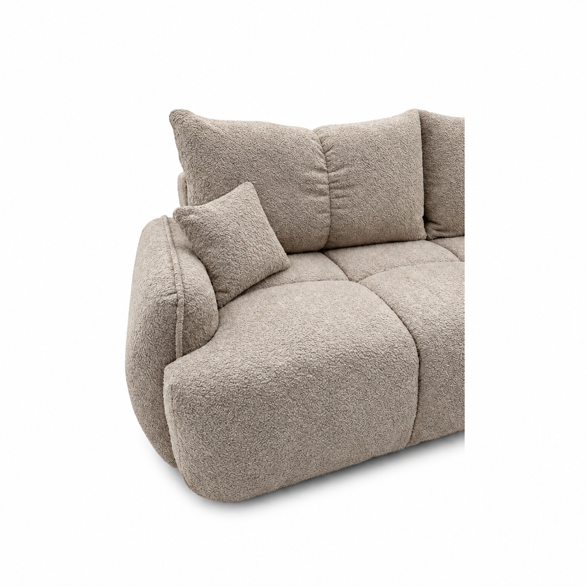 Sofa-lova LOBINO – CORAL 50 · Tamsiai smėlio – apmušalų ir konstrukcijos detalė #spalva_coral 50 · tamsiai smėlio