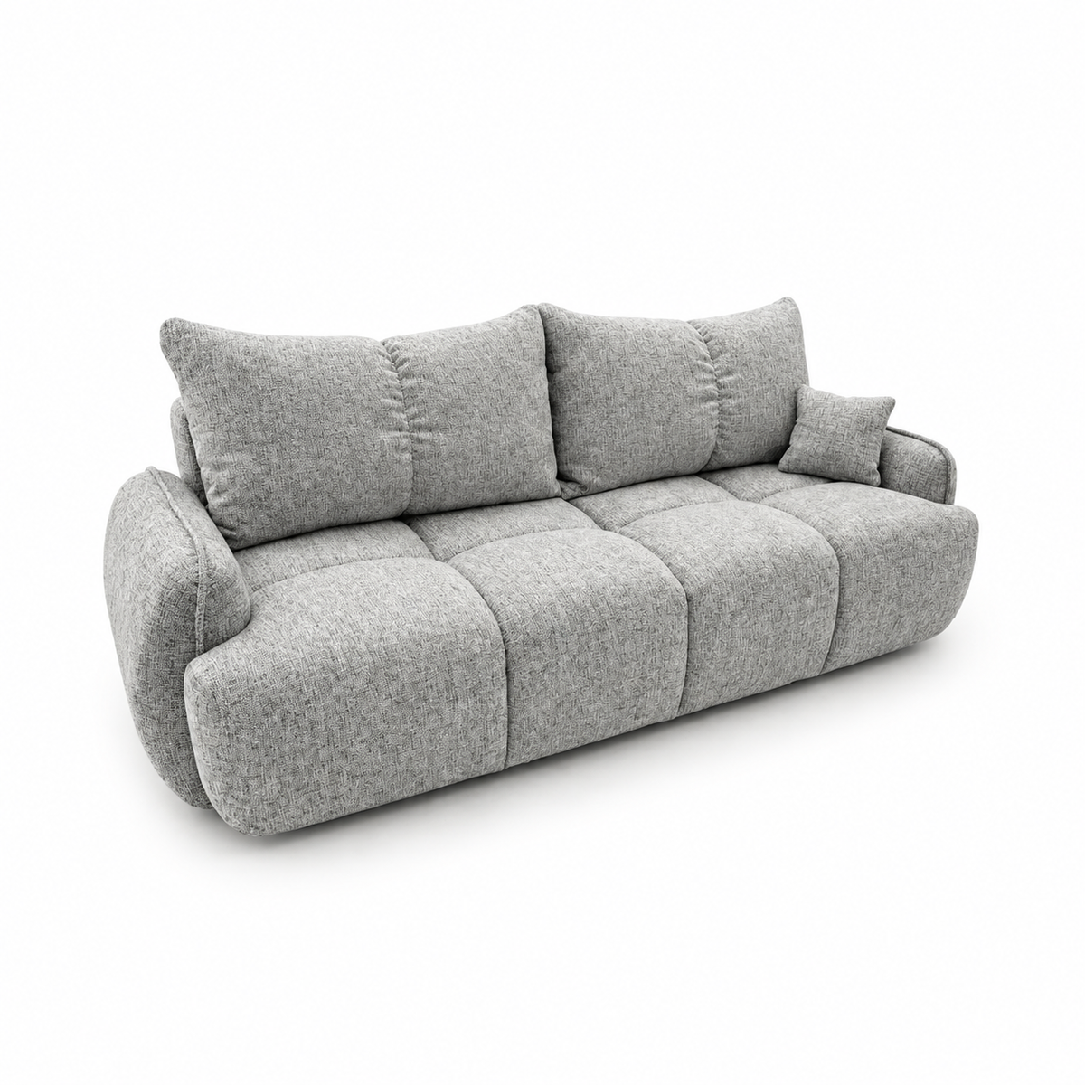 Sofa-lova LOBINO – BELLA 65 · Šviesiai pilka – bendras vaizdas kitu kampu #spalva_bella 65 · šviesiai pilka