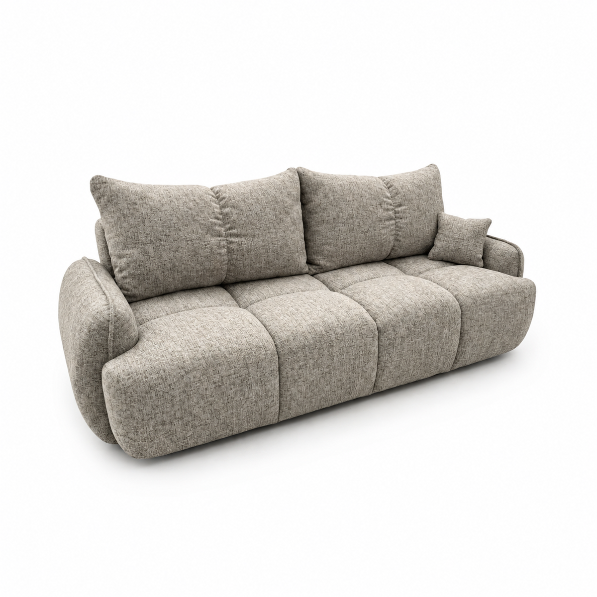 Sofa-lova LOBINO – BELLA 55 · Tamsiai smėlio – bendras vaizdas kitu kampu #spalva_bella 55 · tamsiai smėlio