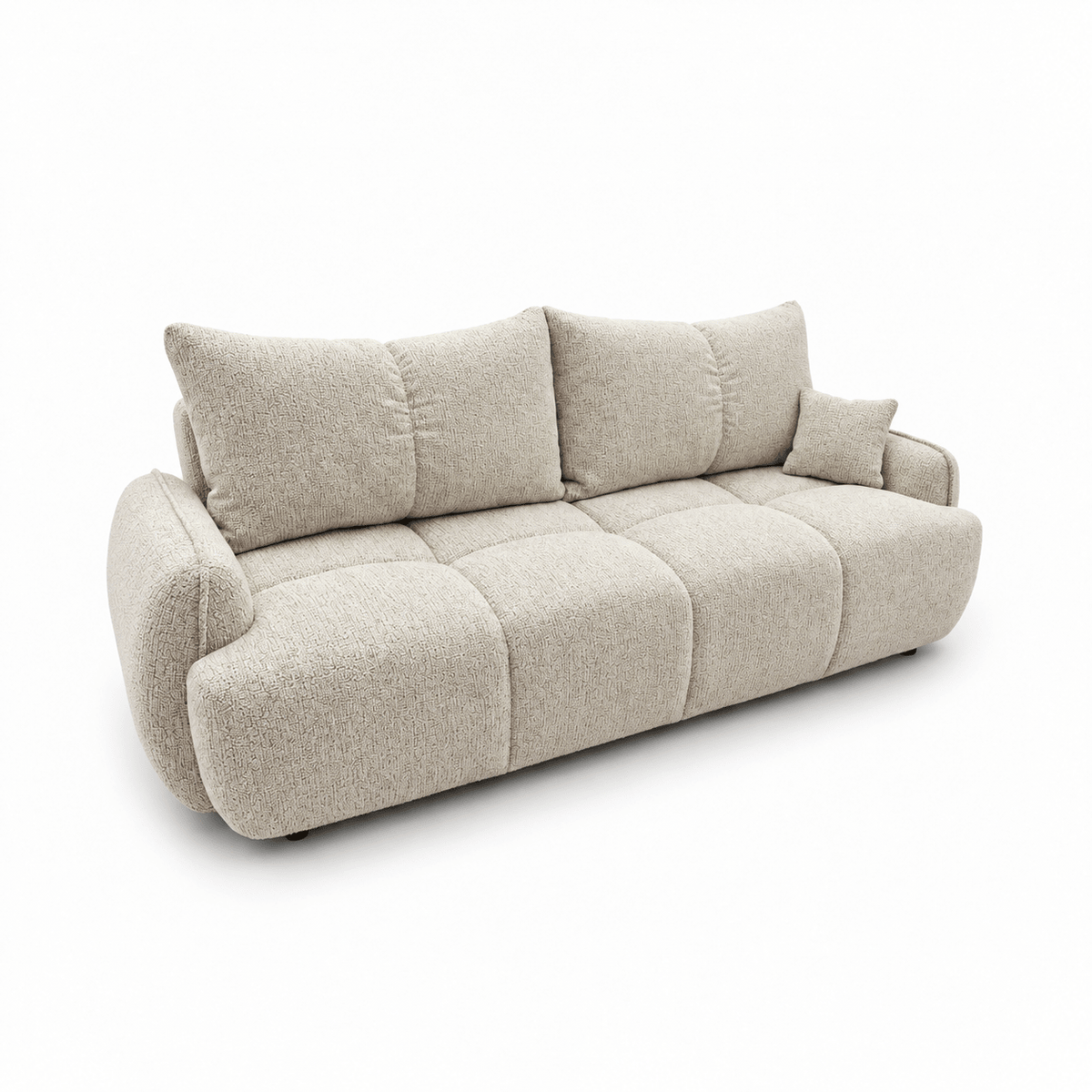 Sofa-lova LOBINO – BELLA 05 · Smėlio – bendras vaizdas kitu kampu #spalva_bella 05 · smėlio