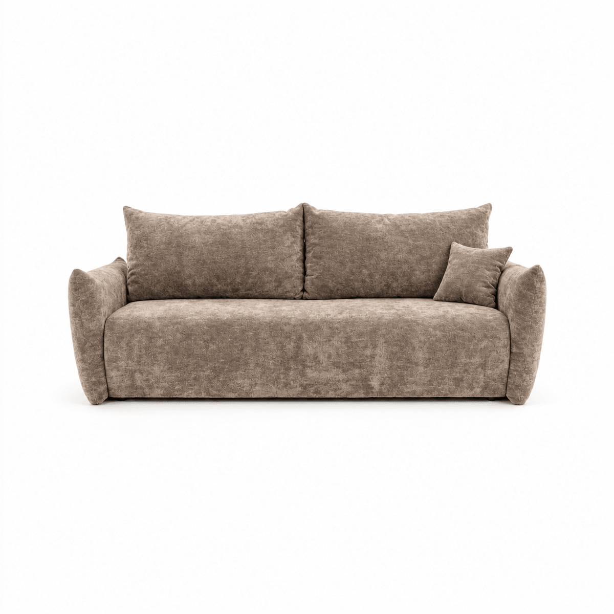 Sofa lova MELO – LUMO 45 · Tamsiai smėlio – vaizdas iš priekio #spalva_lumo 45 · tamsiai smėlio