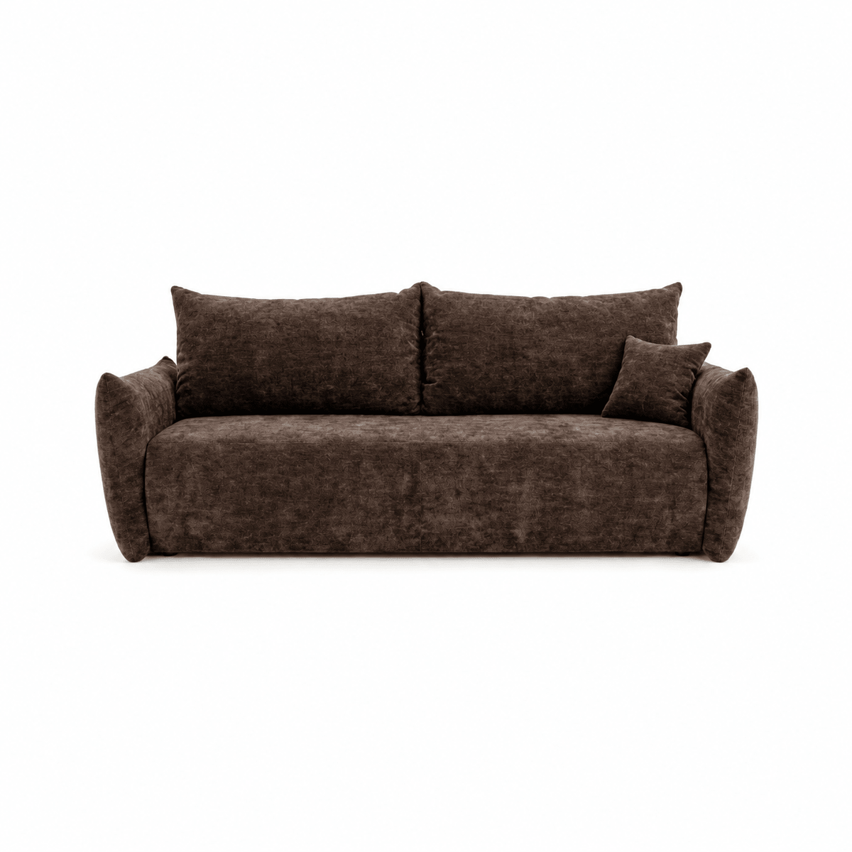 Sofa lova MELO – LUMO 40 · Ruda – vaizdas iš priekio #spalva_lumo 40 · ruda