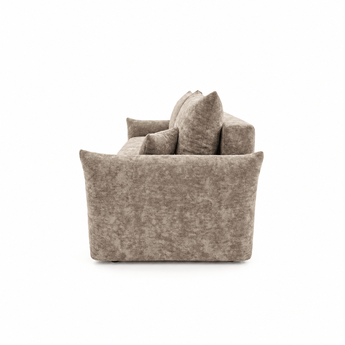 Sofa lova MELO – LUMO 45 · Tamsiai smėlio – vaizdas iš šono #spalva_lumo 45 · tamsiai smėlio