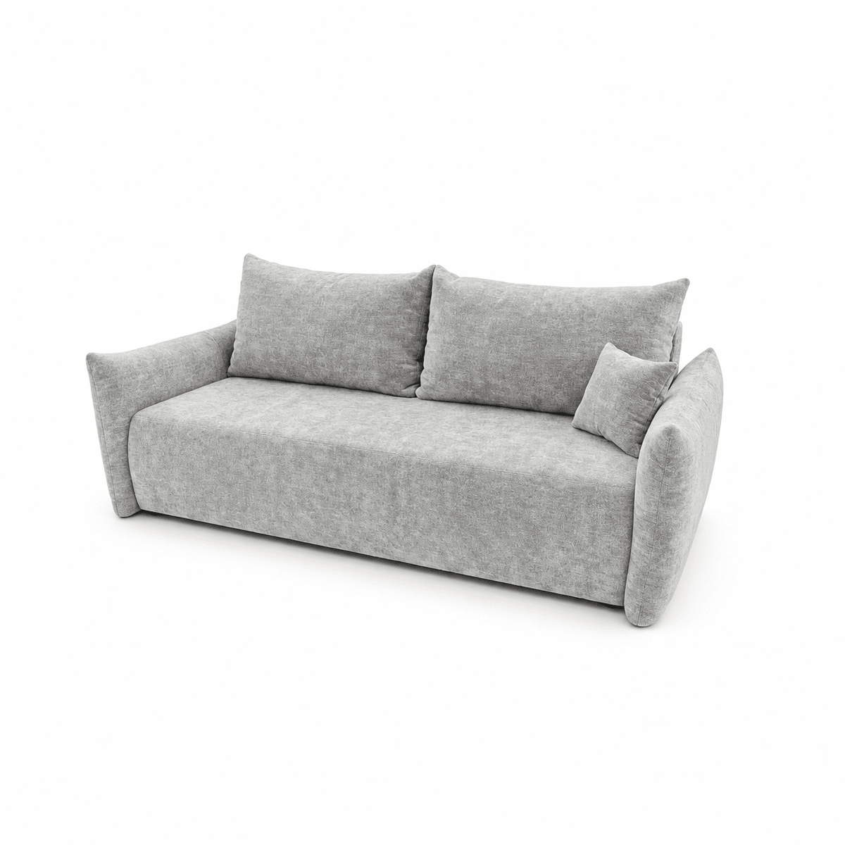 Sofa lova MELO – LUMO 65 · Šviesiai pilka – bendras vaizdas kitu kampu #spalva_lumo 65 · šviesiai pilka