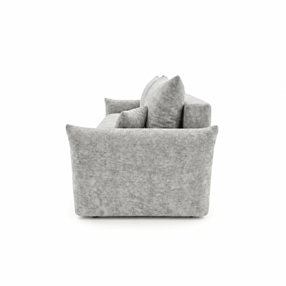 Sofa lova MELO – LUMO 65 · Šviesiai pilka – vaizdas iš šono #spalva_lumo 65 · šviesiai pilka
