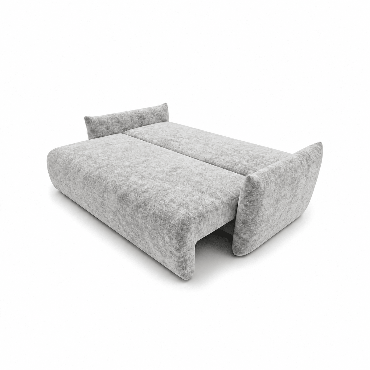 Sofa lova MELO – LUMO 65 · Šviesiai pilka – išskleista miegamoji dalis #spalva_lumo 65 · šviesiai pilka