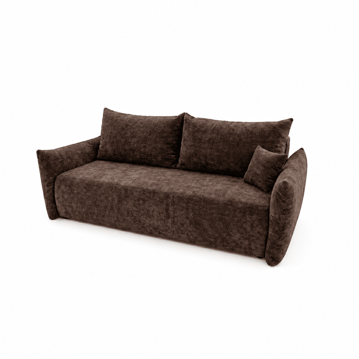 Sofa lova MELO – LUMO 40 · Ruda – bendras vaizdas kitu kampu #spalva_lumo 40 · ruda