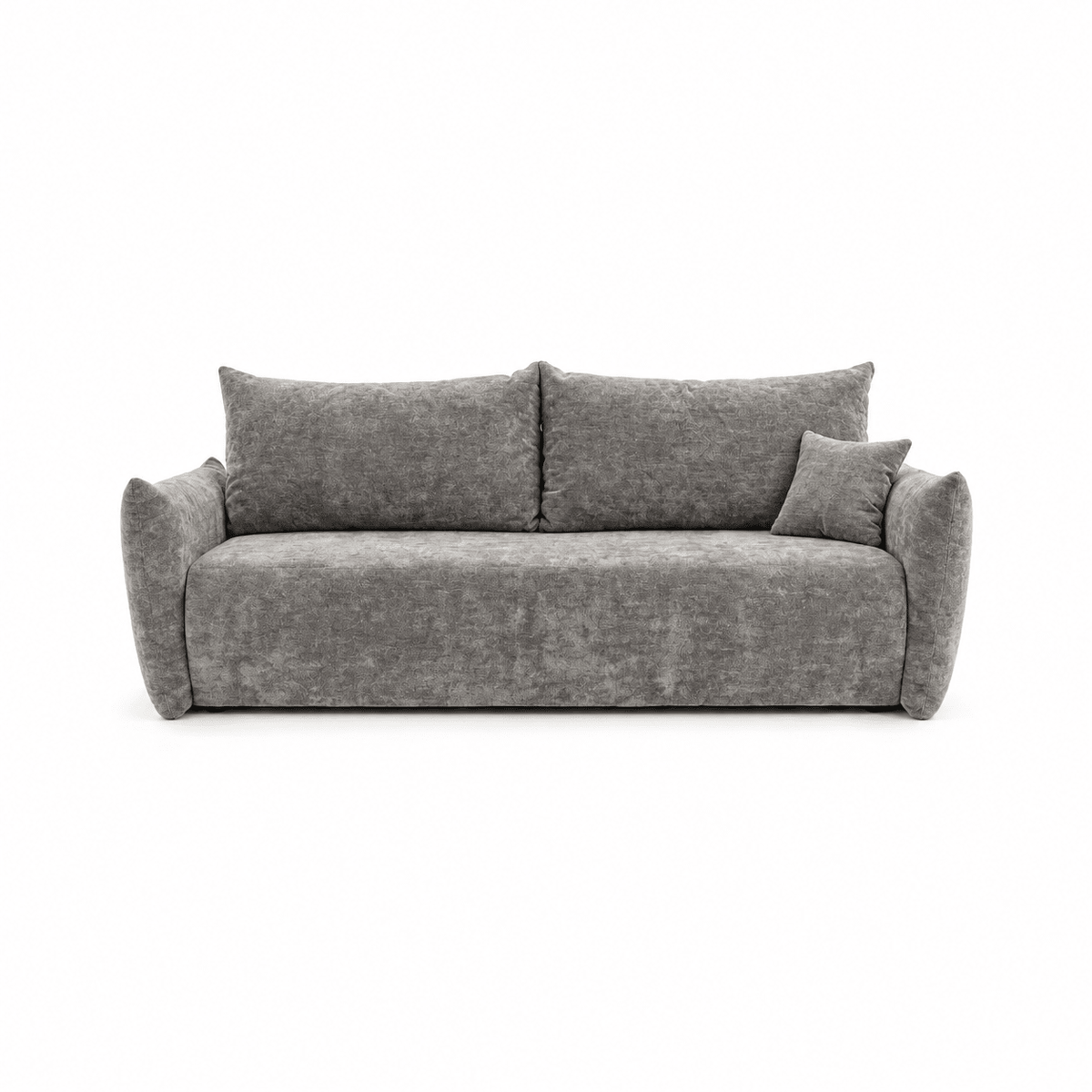 Sofa lova MELO – LUMO 70 · Tamsiai pilka – vaizdas iš priekio #spalva_lumo 70 · tamsiai pilka