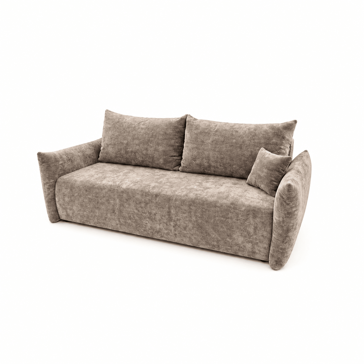 Sofa lova MELO – LUMO 45 · Tamsiai smėlio – bendras vaizdas kitu kampu #spalva_lumo 45 · tamsiai smėlio