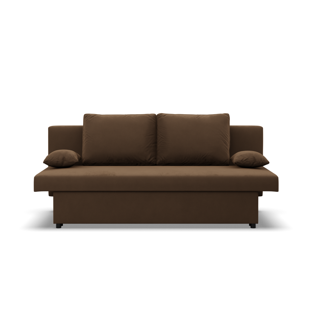 Sofa-lova NOLA – MIKRO 20 · Ruda – vaizdas iš priekio #spalva_mikro 20 · ruda