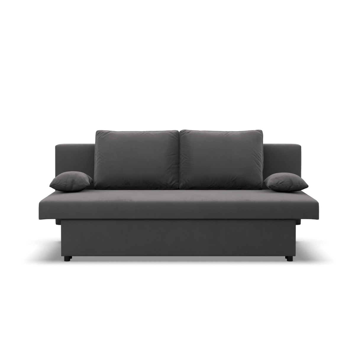 Sofa-lova NOLA – MIKRO 27 · Pilka – vaizdas iš priekio #spalva_mikro 27 · pilka