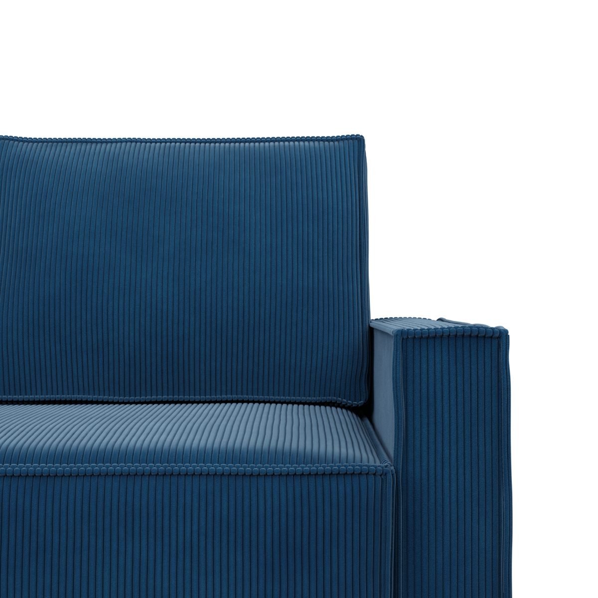 Sofa-lova NOTO – POSO 005 · Tamsiai mėlyna – apmušalų ir konstrukcijos detalė #spalva_poso 005 · tamsiai mėlyna